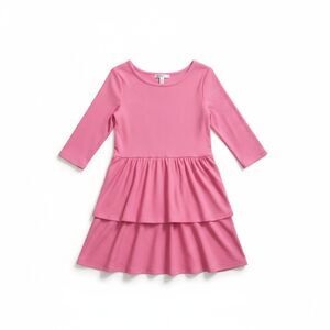 Girls Pink Tiered Dress Size M NWT by Epic Threads – Long Sleeve Ribbed Knit